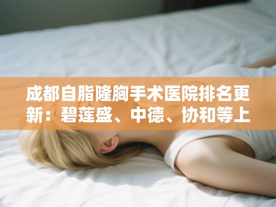 成都自脂隆胸手术医院排名更新：碧莲盛、中德、协和等上榜!