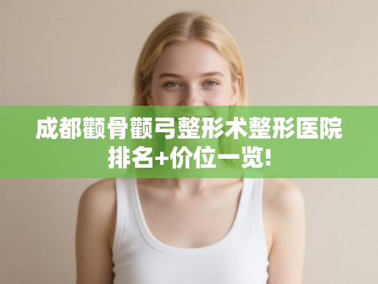 成都颧骨颧弓整形术整形医院排名+价位一览!
