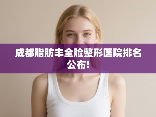 成都脂肪丰全脸整形医院排名公布!
