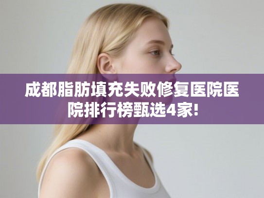 成都脂肪填充失败修复医院医院排行榜甄选4家!