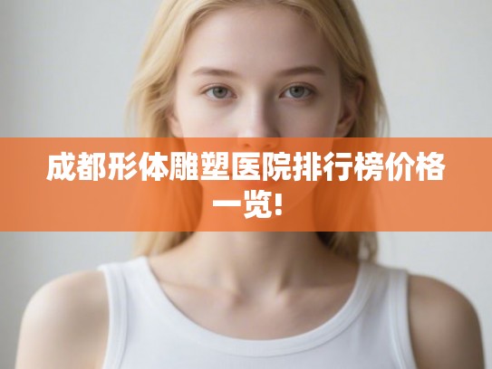 成都形体雕塑医院排行榜价格一览!