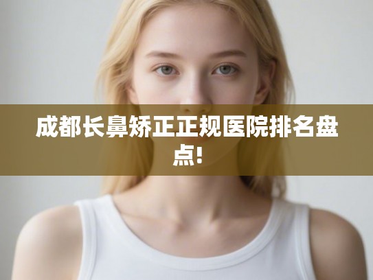 成都长鼻矫正正规医院排名盘点!