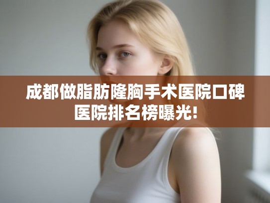 成都做脂肪隆胸手术医院口碑医院排名榜曝光!