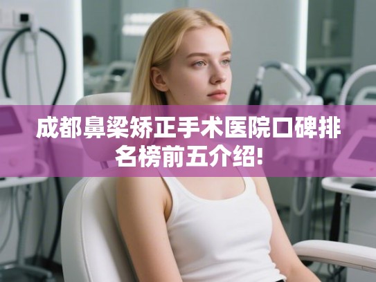 成都鼻梁矫正手术医院口碑排名榜前五介绍!