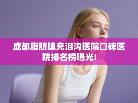 成都脂肪填充泪沟医院口碑医院排名榜曝光!