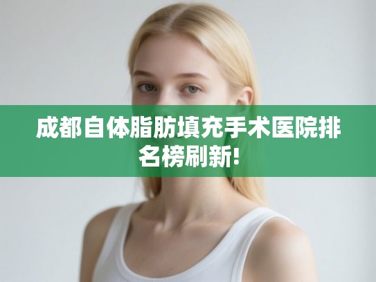 成都自体脂肪填充手术医院排名榜刷新!