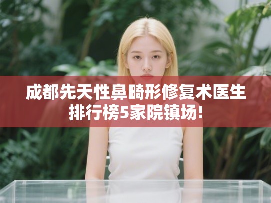 成都先天性鼻畸形修复术医生排行榜5家院镇场!