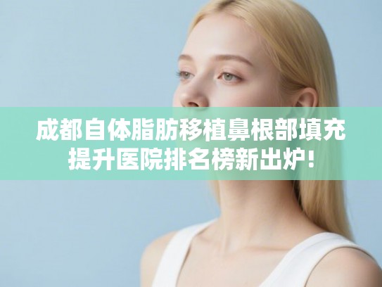 成都自体脂肪移植鼻根部填充提升医院排名榜新出炉!
