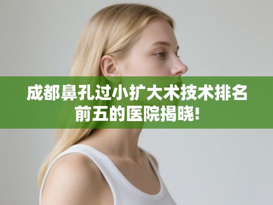 成都鼻孔过小扩大术技术排名前五的医院揭晓!