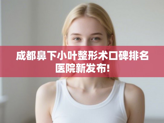 成都鼻下小叶整形术口碑排名医院新发布!
