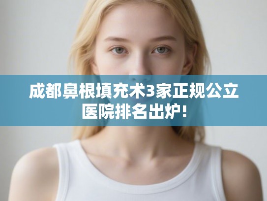 成都鼻根填充术3家正规公立医院排名出炉!