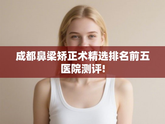 成都鼻梁矫正术精选排名前五医院测评!