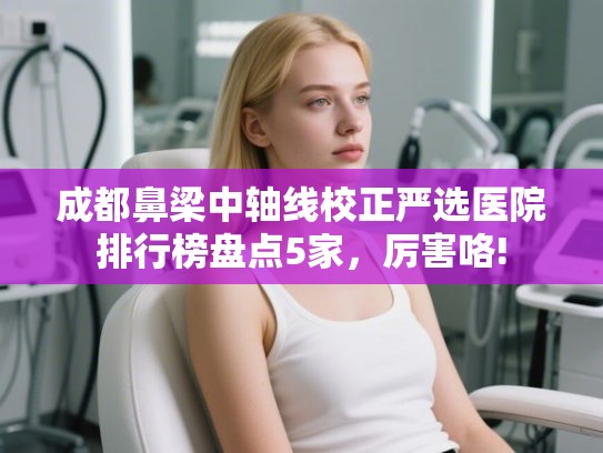 成都鼻梁中轴线校正严选医院排行榜盘点5家，厉害咯!