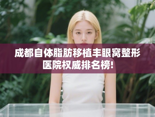 成都自体脂肪移植丰眼窝整形医院权威排名榜!