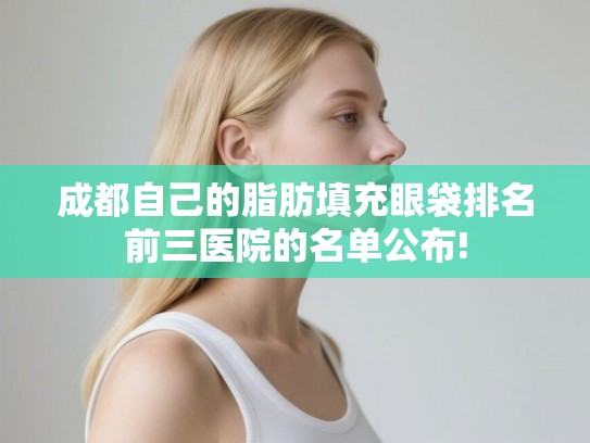 成都自己的脂肪填充眼袋排名前三医院的名单公布!