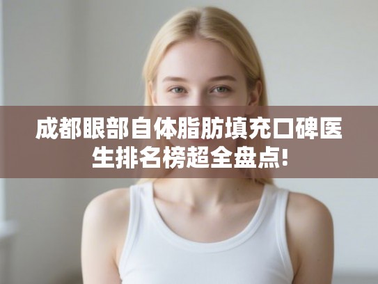 成都眼部自体脂肪填充口碑医生排名榜超全盘点!