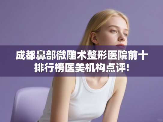 成都鼻部微雕术整形医院前十排行榜医美机构点评!