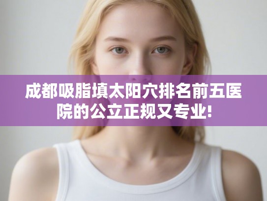 成都吸脂填太阳穴排名前五医院的公立正规又专业!