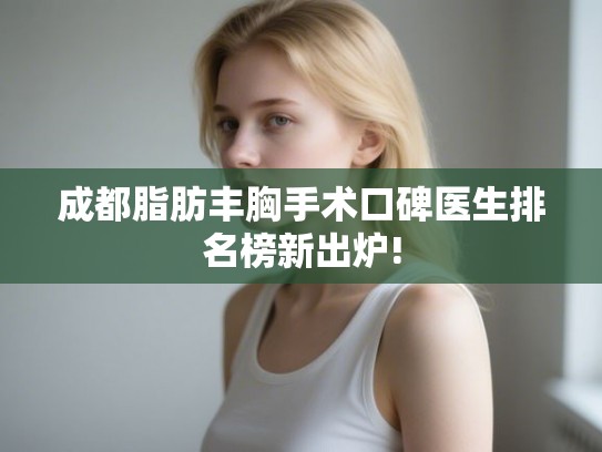 成都脂肪丰胸手术口碑医生排名榜新出炉!