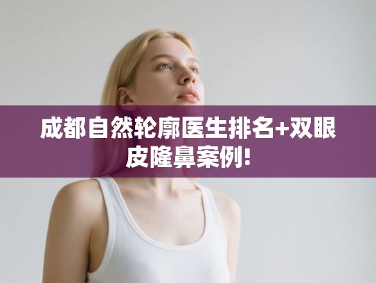 成都自然轮廓医生排名+双眼皮隆鼻案例!
