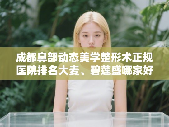 成都鼻部动态美学整形术正规医院排名大麦、碧莲盛哪家好!