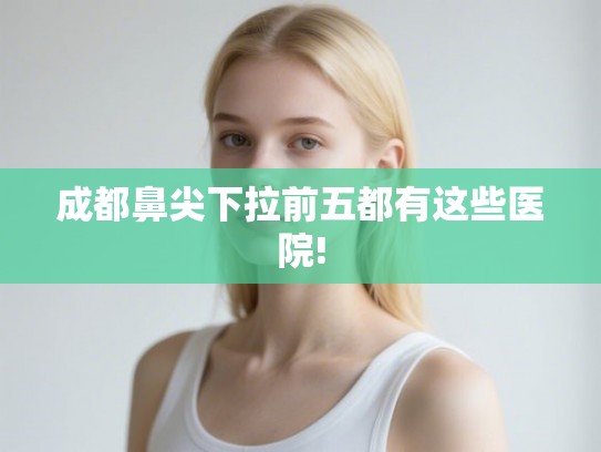 成都鼻尖下拉前五都有这些医院! 成都鼻尖下拉前五都有这些医院!