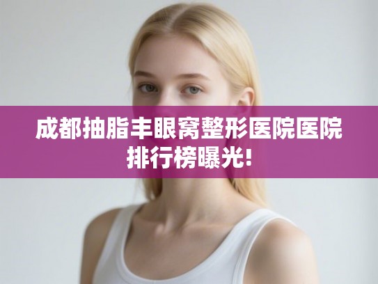 成都抽脂丰眼窝整形医院医院排行榜曝光!