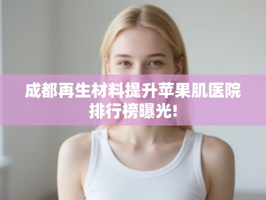 成都再生材料提升苹果肌医院排行榜曝光!