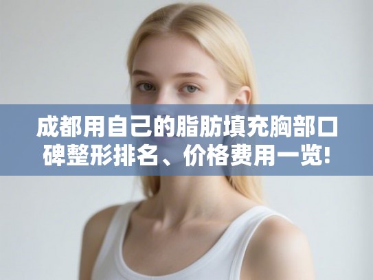 成都用自己的脂肪填充胸部口碑整形排名、价格费用一览!
