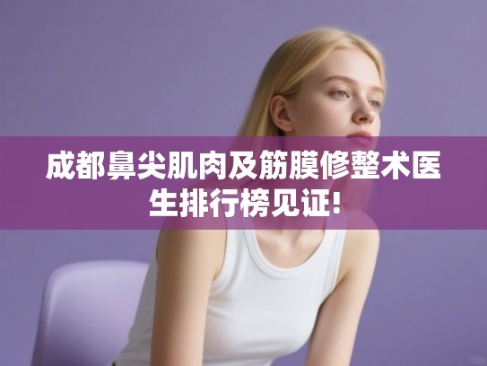 成都鼻尖肌肉及筋膜修整术医生排行榜见证!