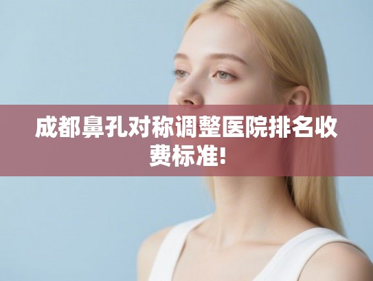 成都鼻孔对称调整医院排名收费标准!