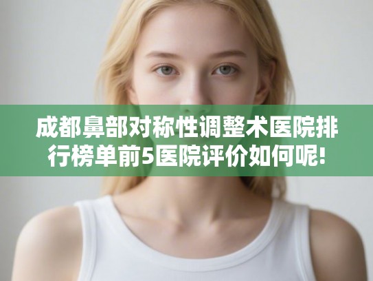 成都鼻部对称性调整术医院排行榜单前5医院评价如何呢!