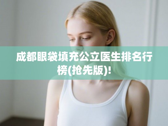 成都眼袋填充公立医生排名行榜(抢先版)!
