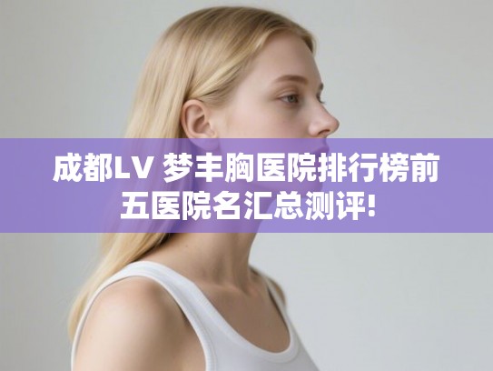 成都LV 梦丰胸医院排行榜前五医院名汇总测评!