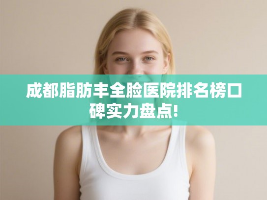 成都脂肪丰全脸医院排名榜口碑实力盘点!