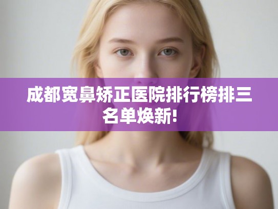 成都宽鼻矫正医院排行榜排三名单焕新!