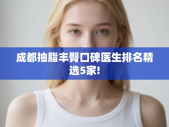 成都抽脂丰臀口碑医生排名精选5家!