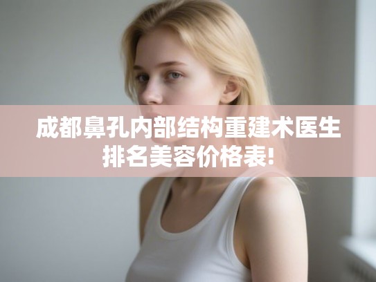 成都鼻孔内部结构重建术医生排名美容价格表! 成都鼻孔内部结构重建术医生排名美容价格表!