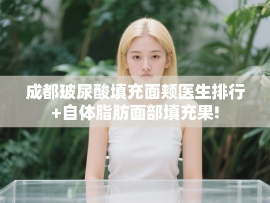 成都玻尿酸填充面颊医生排行+自体脂肪面部填充果!