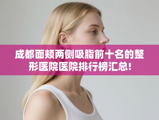 成都面颊两侧吸脂前十名的整形医院医院排行榜汇总!