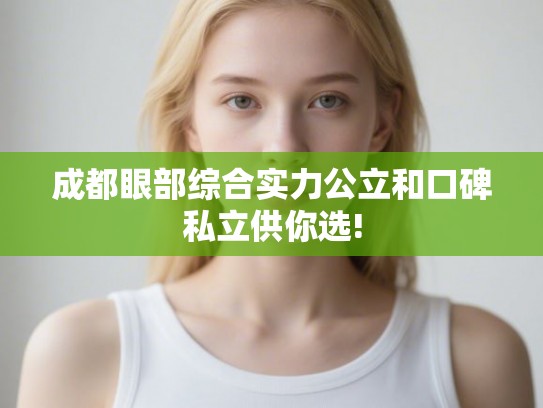 成都眼部综合实力公立和口碑私立供你选!
