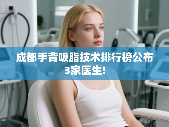 成都手背吸脂技术排行榜公布3家医生!