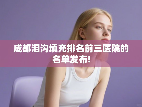 成都泪沟填充排名前三医院的名单发布!