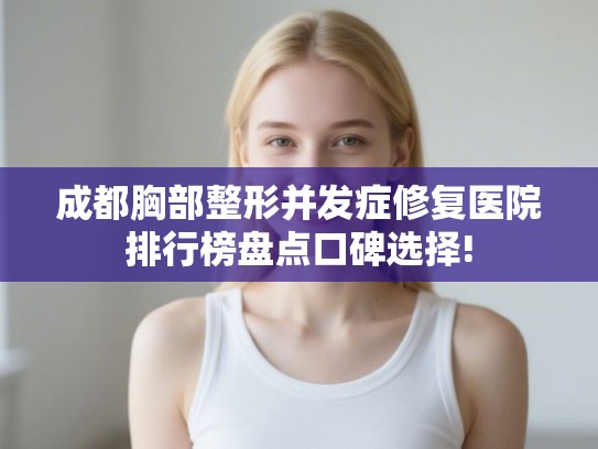 成都胸部整形并发症修复医院排行榜盘点口碑选择!