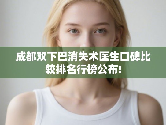 成都双下巴消失术医生口碑比较排名行榜公布!