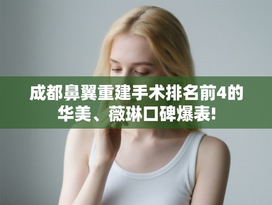 成都鼻翼重建手术排名前4的华美、薇琳口碑爆表!