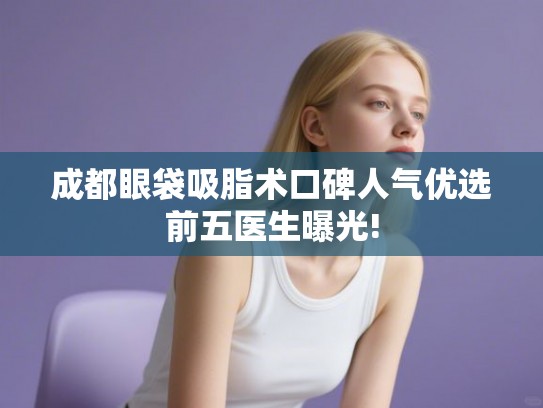 成都眼袋吸脂术口碑人气优选前五医生曝光!