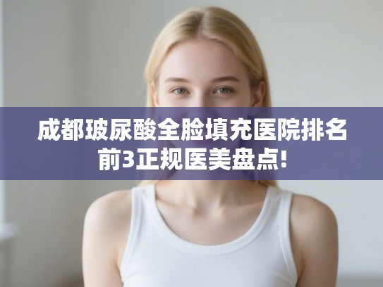 成都玻尿酸全脸填充医院排名前3正规医美盘点!