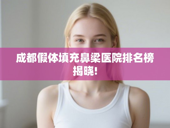成都假体填充鼻梁医院排名榜揭晓!