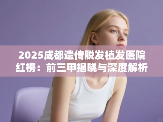 2025成都遗传脱发植发医院红榜：前三甲揭晓与深度解析